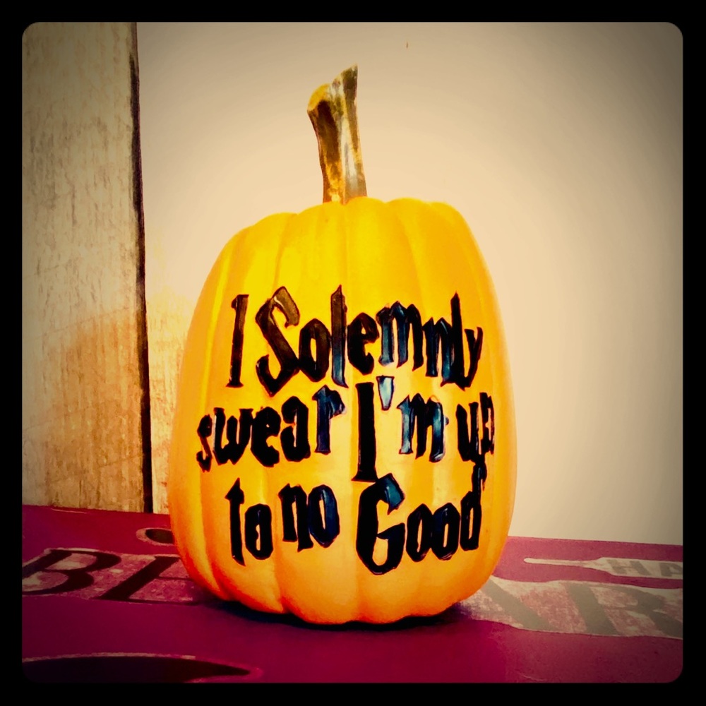 Harry Potter Quoted Pumpkin